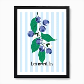 Les Myrtilles Art Print