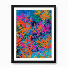 Acropora Valida 2 Vibrant Painting Art Print