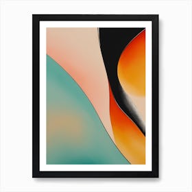 Glowing Abstract Geometric Painting (20) Art Print