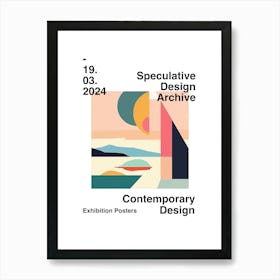 Speculative Design Archive Abstract Poster 06 Art Print