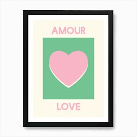 Amour Green Art Print