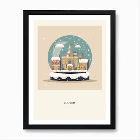 Cardiff United Kingdom 1 Snowglobe Poster Art Print