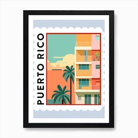 Puerto Rico 1 Travel Stamp Poster Art Print