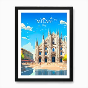 Italy Milan Travel Art Print