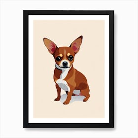 Chihuahua Illustration Dog Art Print