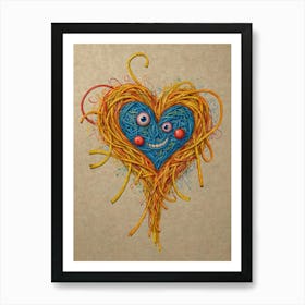 Heart Of Spaghetti 1 Art Print