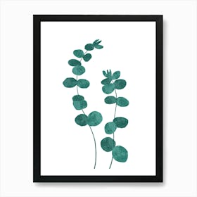 Green leaves Art Print