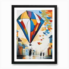 Kite Flying 1 Art Print