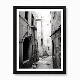 Split, Croatia, Black And White Old Photo 4 Art Print