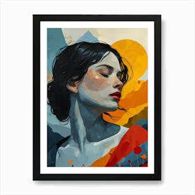 Woman'S Face 1 Art Print