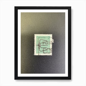 Canadian Postage Stamp Art Print