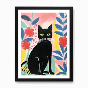 Matisse Inspired House Cat Painting Poster 1 Art Print