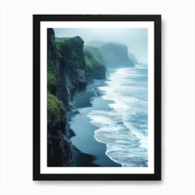 Black Sand Beach In Iceland 2 Poster