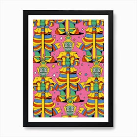 Colorful Thailand Travel Art Thai World Travel Art Print