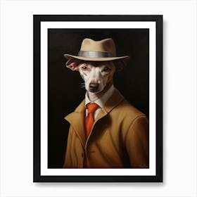 Gangster Dog Italian Greyhound Art Print