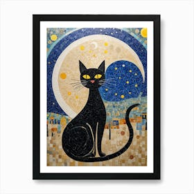 Black Cat Art Print