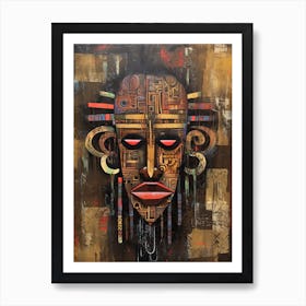 AfroArt Delight: Beauty in Every Brushstroke Art Print