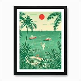 Tropical Scene Art Print