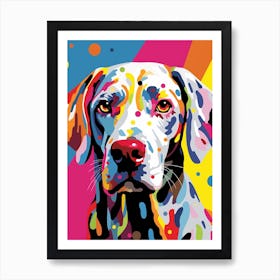 Pop Art Brush Stroke Dog Art Print