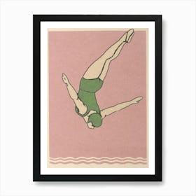 Diver Print Poster