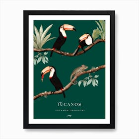 Verde Tucanos 1 Art Print