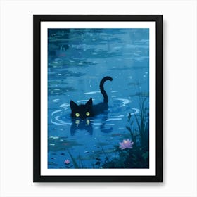 Cat Undercover Agent / Cat in Bath Poster