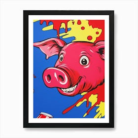 Pig In A Can Art Print