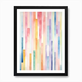 Rainbow Stripes Art Print