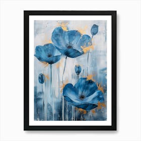 Blue Poppies 23 Art Print