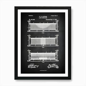 Tennis Gifts, Tennis Coach Gift, Tennis Decor, Tennis Art, Tennis Net Print, Tennis Print, Tennis Poster, Tennis Blueprint, Tennis, St0821 Art Print