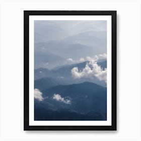 Aerial View Of Karakorum Mountains Art Print