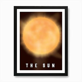 The Sun space art 1 Art Print