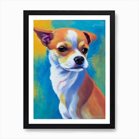 Chihuahua Fauvist Style Dog Art Print