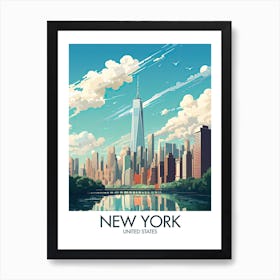 New York Travel Print United States Gift Art Print