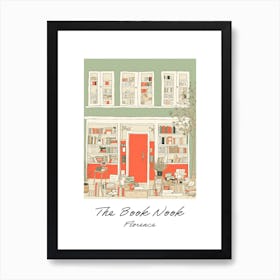 Florence The Book Nook Pastel Colours 1 Poster Art Print