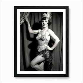 1920's Burlesque Dancer ~Reimagined 31 Art Print