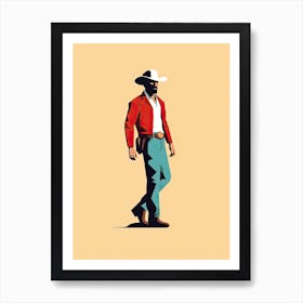 Howdy Cowboy 3 Art Print