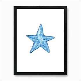 Blue Starfish Art Print