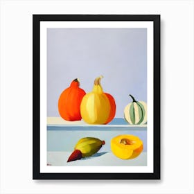 Acorn Squash 2 Tablescape vegetable Art Print