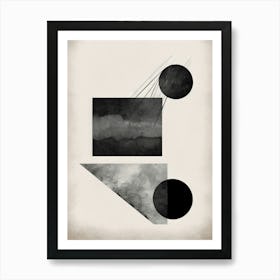 Geometric Connections Art Print