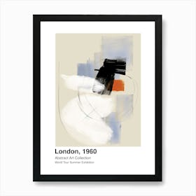 World Tour Exhibition, Abstract Art, London, 1960 5 Art Print