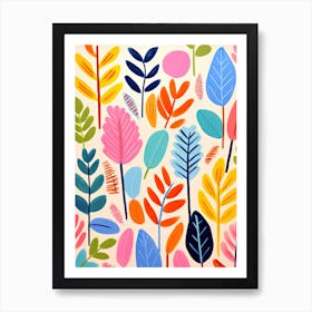 Blooms In Matisse Style Wake Art Print