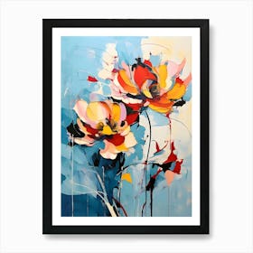 Abstract Flower Painting 20 Art Print