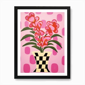 Snapdragons Flower Vase 1 Art Print