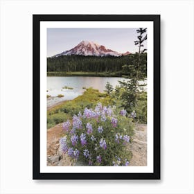 Pastel Mountain Peak Art Print