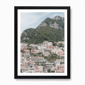 Houses At Amalfi Coast Art Print