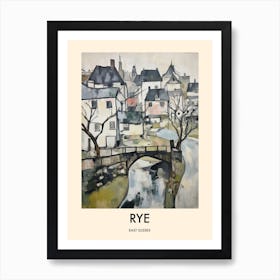 Rye (East Sussex) Painting 1 Travel Poster Art Print