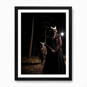 Two Witches In The Woods Art Print