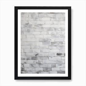 White Brick Wall 1 Poster