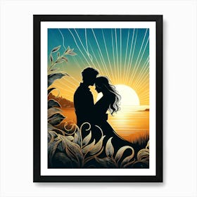 Creative Love And Relationship Illustration 92 Art Print